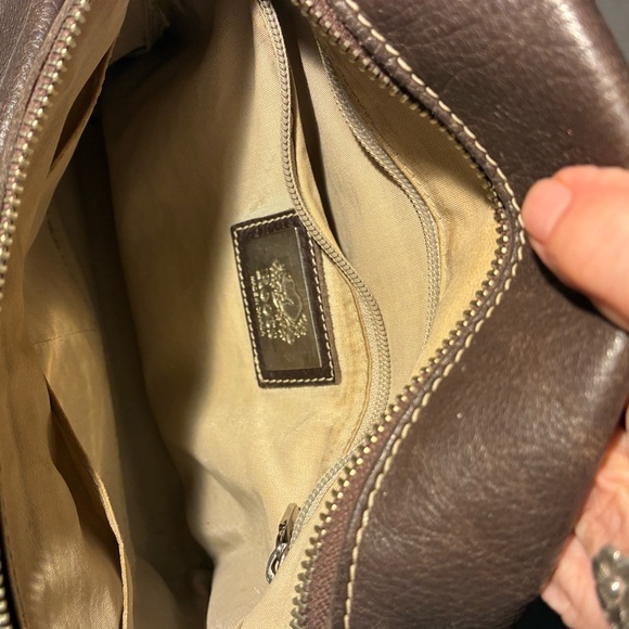 ROOTS Brown Leather Crossbody Bag - Picture 4 of 7